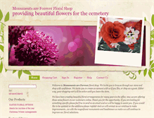 Tablet Screenshot of flowers.monumentsareforever.com